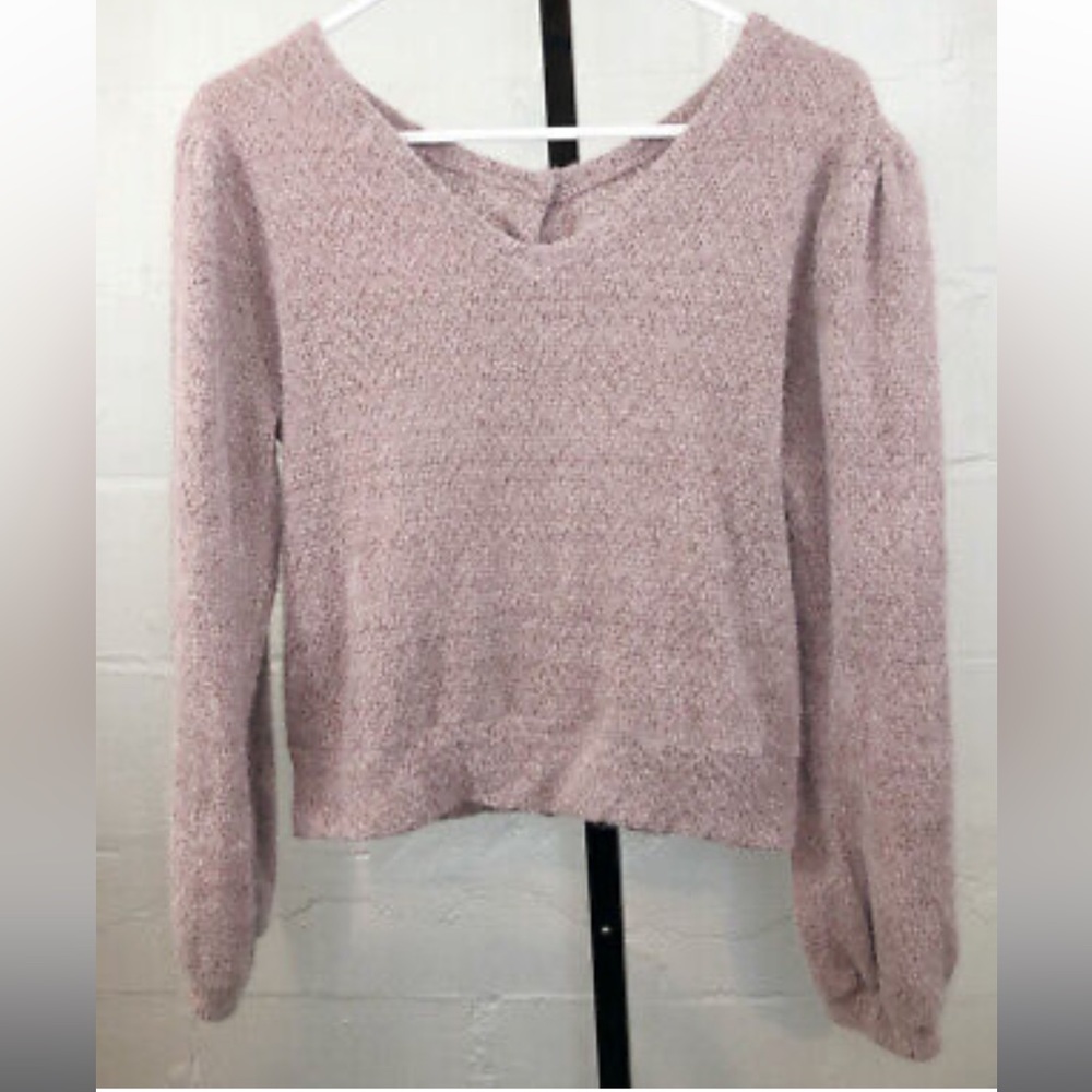 Project Social T Sweater Top Size S
Purple Back Button Up